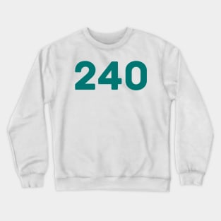 Player Number 240 Squad The Game Crewneck Sweatshirt